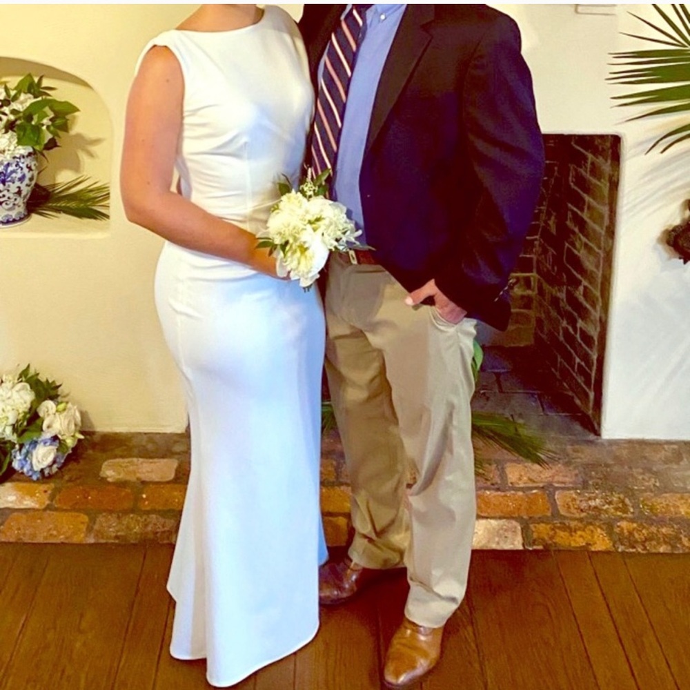 White wedding or formal gown